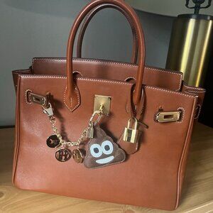 Smooth Gold Leather Bag